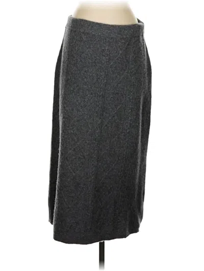 Pre-owned Talbots Formal Skirt In Gray