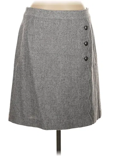 Pre-owned Talbots Formal Skirt In Gray