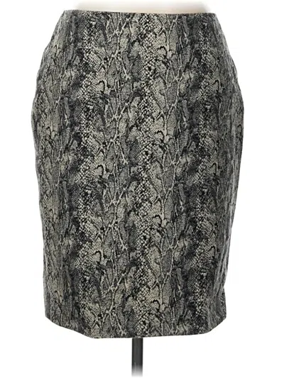 Pre-owned Talbots Formal Skirt In Gray