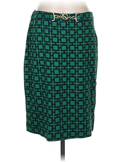 Pre-owned Talbots Formal Skirt In Green