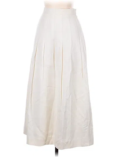 Pre-owned Talbots Formal Skirt In Ivory