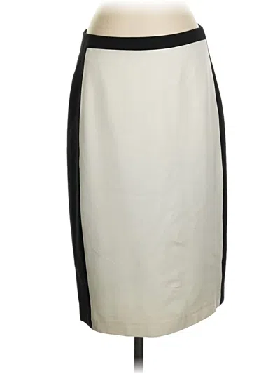 Pre-owned Talbots Formal Skirt In Ivory
