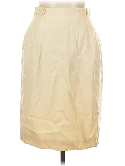 Pre-owned Talbots Formal Skirt In Ivory