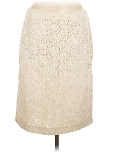 Pre-owned Talbots Formal Skirt In Ivory