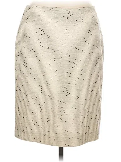 Pre-owned Talbots Formal Skirt In Ivory
