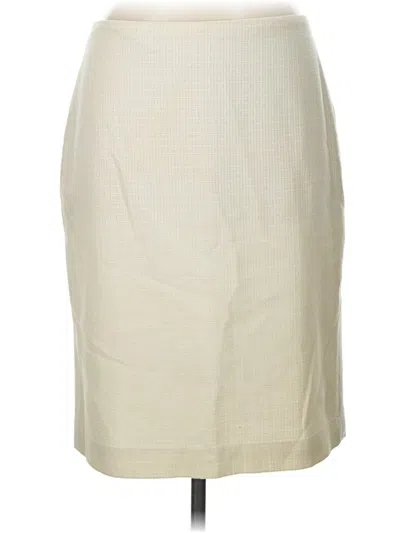 Pre-owned Talbots Formal Skirt In Ivory