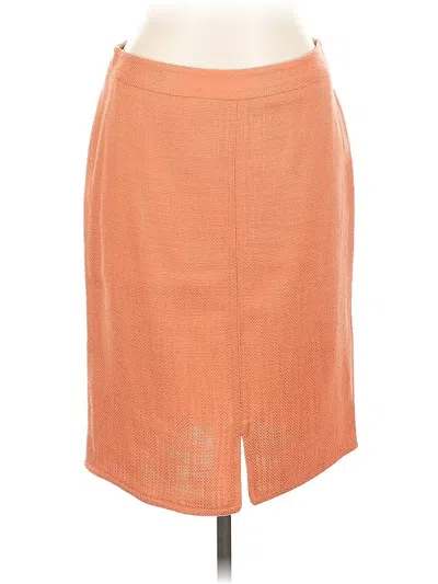 Pre-owned Talbots Formal Skirt In Orange