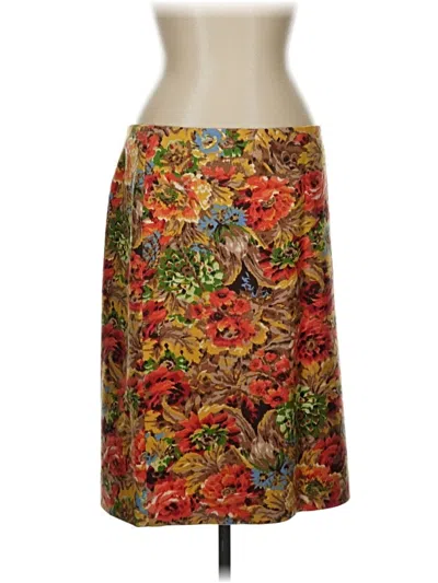 Pre-owned Talbots Formal Skirt In Orange