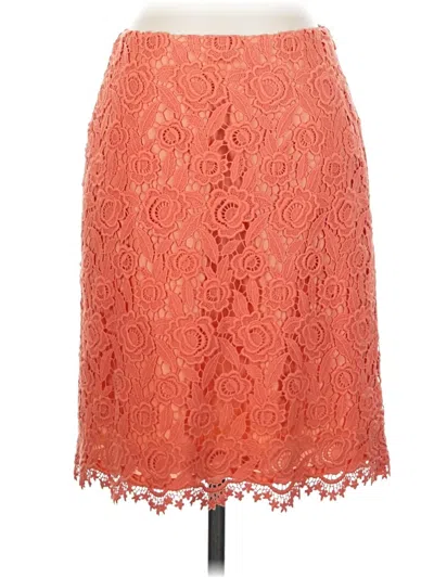 Pre-owned Talbots Formal Skirt In Orange