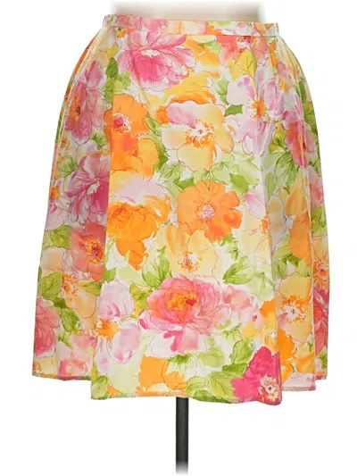 Pre-owned Talbots Formal Skirt In Orange