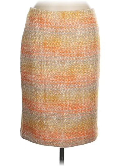 Pre-owned Talbots Formal Skirt In Orange