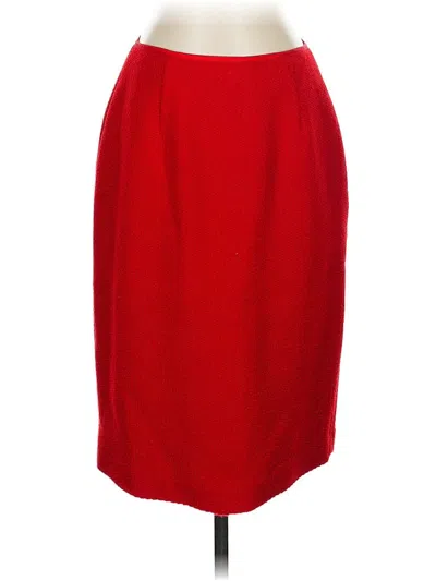 Pre-owned Talbots Formal Skirt In Red