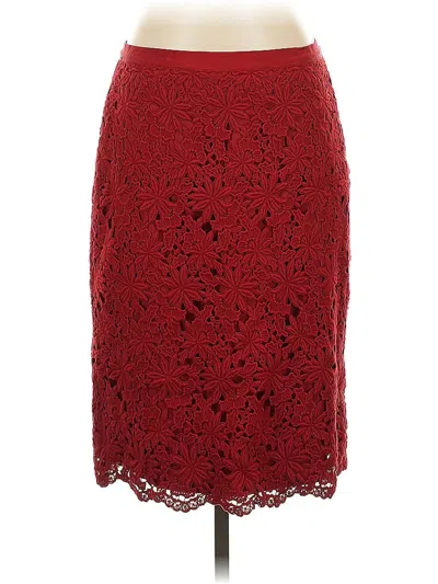Pre-owned Talbots Formal Skirt In Red