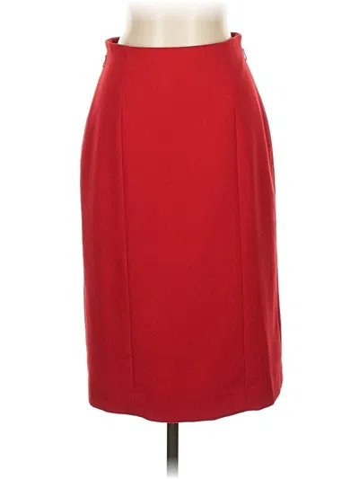 Pre-owned Talbots Formal Skirt In Red