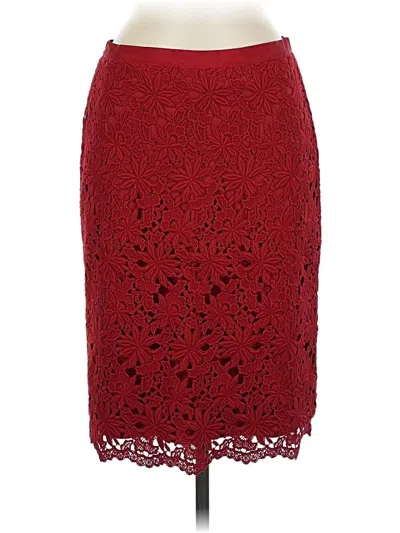 Pre-owned Talbots Formal Skirt In Red