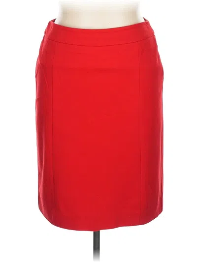Pre-owned Talbots Formal Skirt In Red