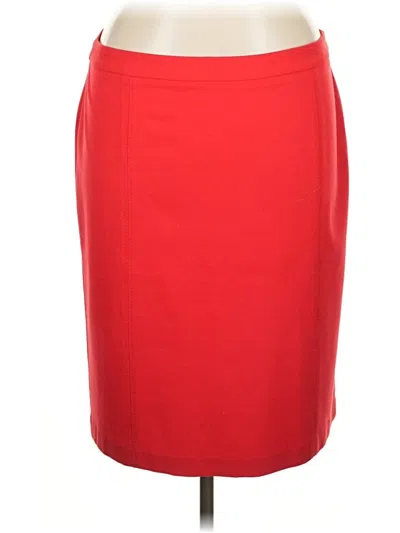 Pre-owned Talbots Formal Skirt In Red