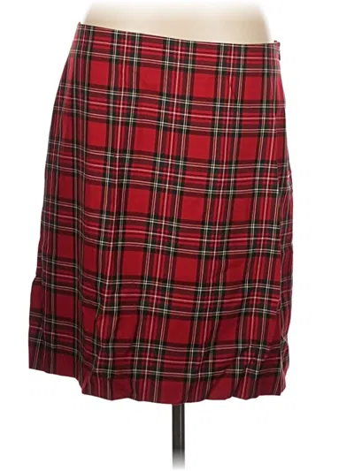 Pre-owned Talbots Formal Skirt In Red