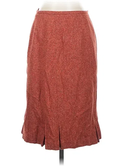 Pre-owned Talbots Formal Skirt In Red