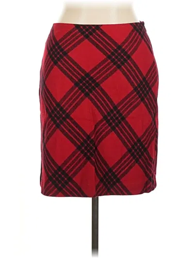 Pre-owned Talbots Formal Skirt In Red