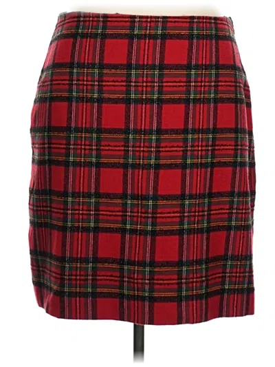 Pre-owned Talbots Formal Skirt In Red