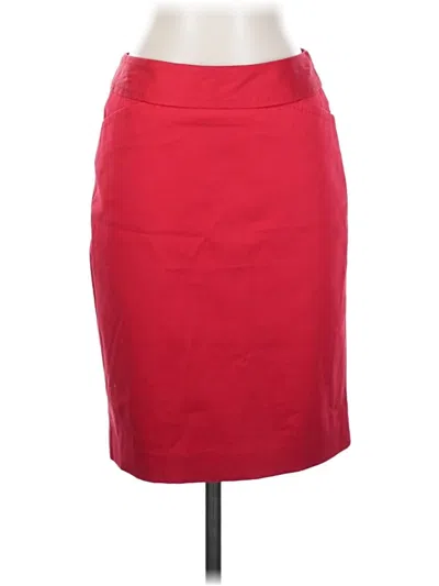 Pre-owned Talbots Formal Skirt In Red