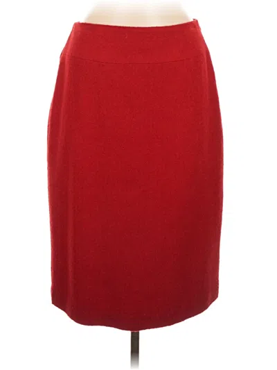 Pre-owned Talbots Formal Skirt In Red