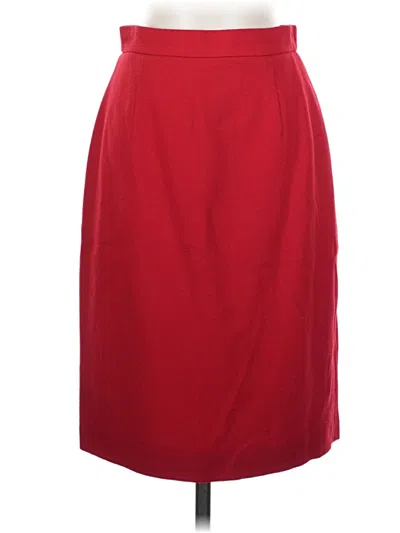 Pre-owned Talbots Formal Skirt In Red