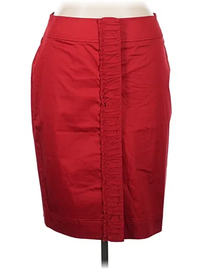 Pre-owned Talbots Formal Skirt In Red