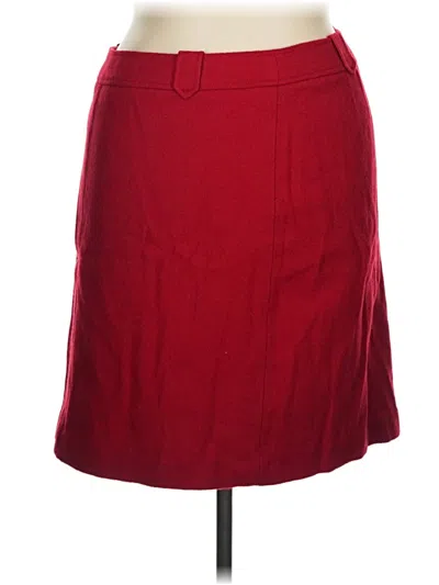 Pre-owned Talbots Formal Skirt In Red
