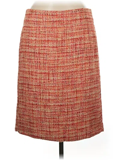 Pre-owned Talbots Formal Skirt In Red
