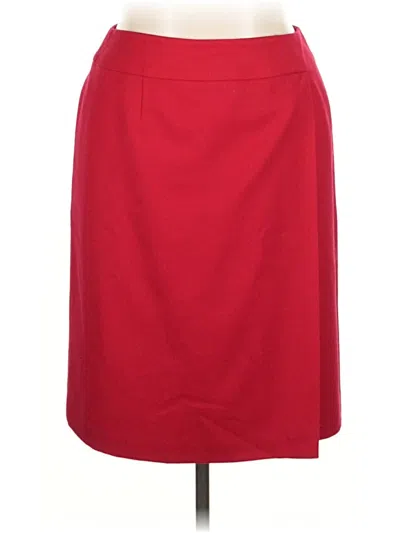 Pre-owned Talbots Formal Skirt In Red