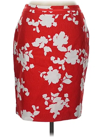 Pre-owned Talbots Formal Skirt In Red
