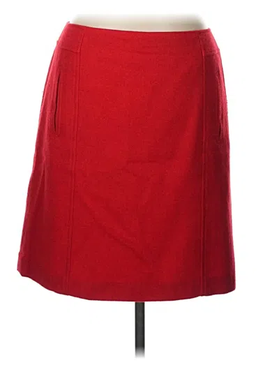 Pre-owned Talbots Formal Skirt In Red