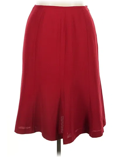Pre-owned Talbots Formal Skirt In Red