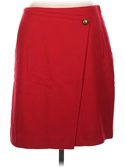 Pre-owned Talbots Formal Skirt In Red