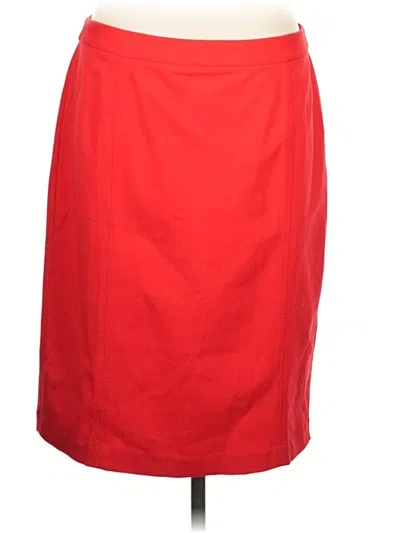 Pre-owned Talbots Formal Skirt In Red