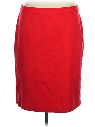 Pre-owned Talbots Formal Skirt In Red