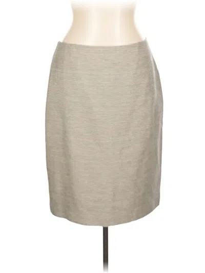 Pre-owned Talbots Formal Skirt In Silver