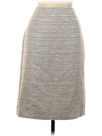 Pre-owned Talbots Formal Skirt In Silver