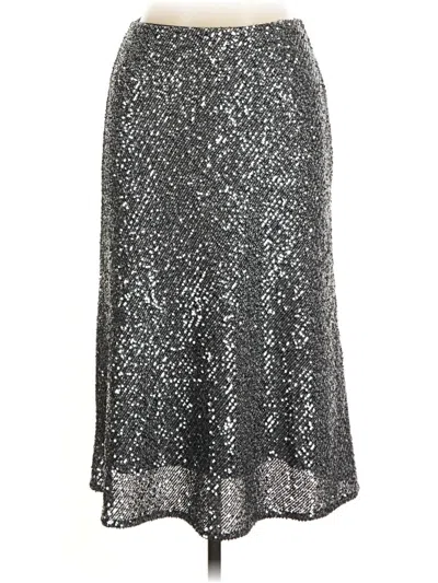 Pre-owned Talbots Formal Skirt In Silver