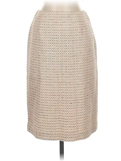 Pre-owned Talbots Formal Skirt In Tan