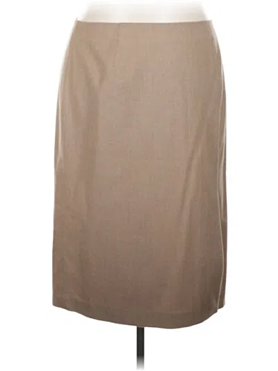 Pre-owned Talbots Formal Skirt In Tan