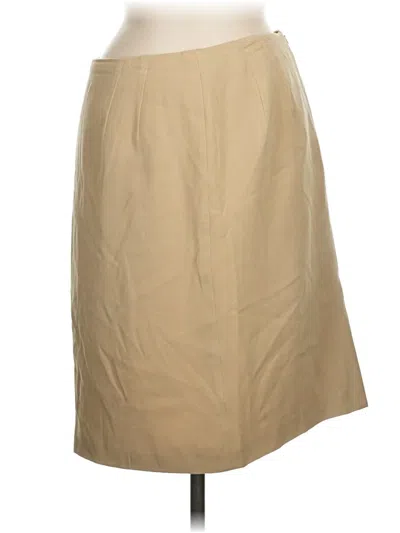 Pre-owned Talbots Formal Skirt In Tan