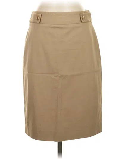 Pre-owned Talbots Formal Skirt In Tan