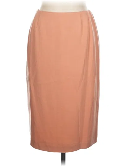 Pre-owned Talbots Formal Skirt In Tan