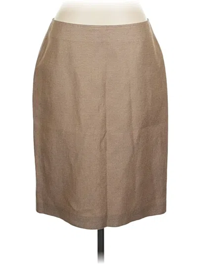 Pre-owned Talbots Formal Skirt In Tan