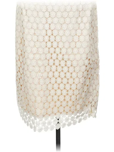 Pre-owned Talbots Formal Skirt In White