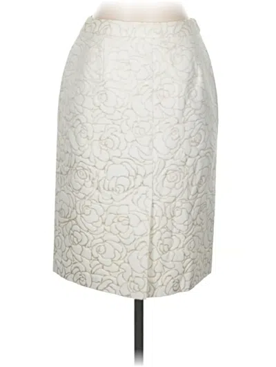 Pre-owned Talbots Formal Skirt In White