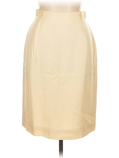 Pre-owned Talbots Formal Skirt In White